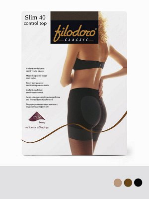 Колготки Slim 40 Control Top (Filodoro)  колготки с шортиками большой плотности