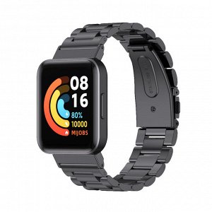 Металлический ремешок с крупными звеньями для Xiaomi Mi Watch Lite, Redmi Watch, Redmi Watch 2 Lite