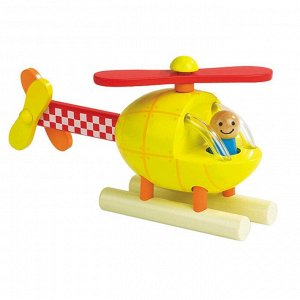 Игрушка деревянная вертолет