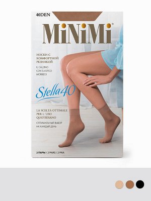 Носки (MINIMI) STELLA 40 (2 пары) тонкие, матовые
