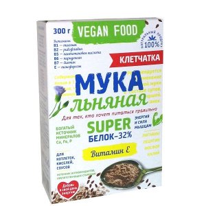 "Компас Здоровья" Мука льняная  Vegan Food  300 г