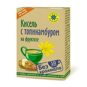 "Компас Здоровья" Кисель овсяно-льняной на фруктозе С ТОПИНАМБУРОМ,150 г