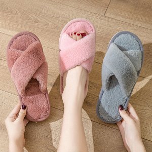 Мягкие тапочки в корейском стиле, красные