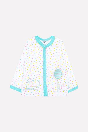 Кофточка(Весна-Лето)+baby (цветные треугольники на белом)