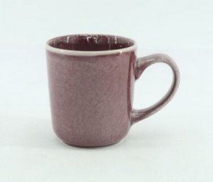 "Glaze" Кружка 425мл, цв.бордовый