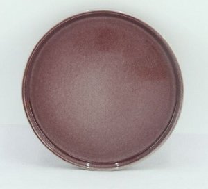 "Glaze" Тарелка десертная 21см цв.бордовый