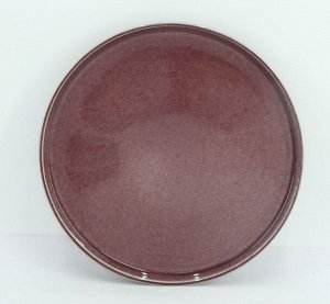 "Glaze" Тарелка обеденная 26,5см цв.бордовый