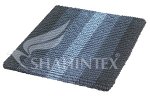 SHAHINTEX MULTIMAKARON Коврик для ванной 50х50см черный 5517