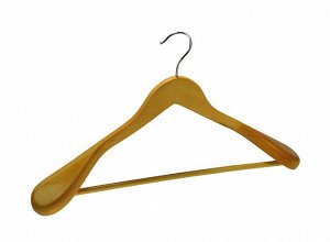 Вешалка "Wood white" деревянная с широкими плечиками 45х6х23см