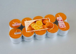 Набор свечей-таблеток (20 шт) апельсин 12 гр  001707