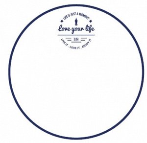"Love your life" White Тарелка 21см  HG86-160-S2  ВЭД