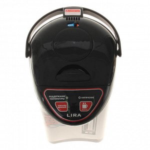 Термопот LIRA LR 0403 new, 800 Вт, 6 л, серебристый