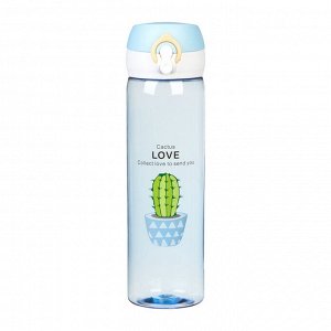 Бутылка для воды Cactus Love, 500 мл, 22x6 см