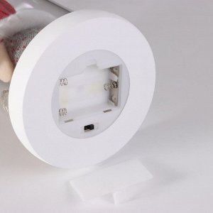 Фигурка светящаяся колба RISALUX «Ангел», LED-ночник, 3xААА, красный, 11x11x22.5 см
