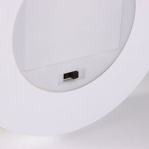 Фигурка светящаяся колба RISALUX «Ангел», LED-ночник, 3xААА, красный, 11x11x22.5 см