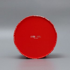 Коробка новогодняя подарочная круглая «Желания», 12x16 см