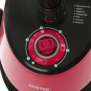 Отпариватель Centek CT-2372, 2200 Вт, 1.5 л, 45 г/мин, малиновый