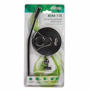 Микрофон Ritmix RDM-115, на подставке, разъем 3.5 мм, кабель 1.5 м