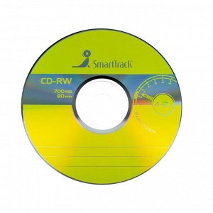 Диск CD-RW SmartTrack, 4-12x, 700 Мб, Cake Box, 25 шт