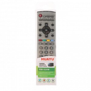 Пульт ДУ Huayu RM-520M, для ТВ Panasonic, универсальный, серый
