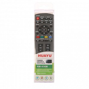 Пульт ДУ Huayu RM-936M, для ТВ Panasonic, универсальный, серый