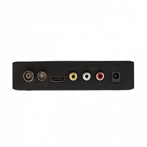 Приставка для цифрового ТВ D-COLOR DC930HD, FullHD, DVB-T2, HDMI, RCA, USB, черная
