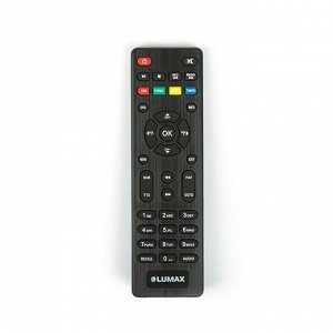 Приставка для цифрового ТВ Lumax DV3201HD, FullHD, DVB-T2, дисплей, HDMI, RCA, USB, черная