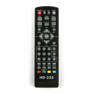 Приставка для цифрового ТВ "Эфир" HD-225, FullHD, DVB-T2, дисплей, HDMI, RCA, USB, черная