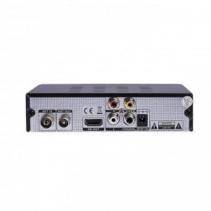 Приставка для цифрового ТВ "Сигнал" HD-300, FullHD, DVB-T2, дисплей, HDMI, RCA, USB, черная