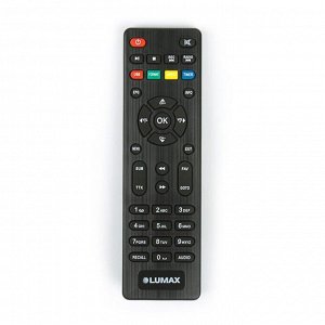 Приставка для цифрового ТВ Lumax DV2105HD, FullHD, DVB-T2, дисплей, HDMI, RCA, USB, черная