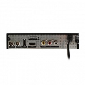 Приставка для цифрового ТВ D-COLOR DC1802HD, FullHD, DVB-T2, дисплей, HDMI, RCA, USB, Wi-Fi