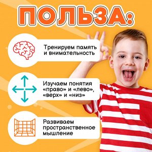 Развивающий набор «Сетка памяти», 10 карточек, 3+