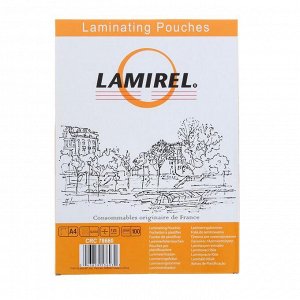 Пленка для ламинирования 100шт Lamirel А4, 125мкм