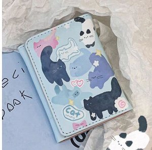 Кошелек на кнопке, картхолдер, компактный