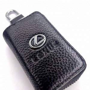 Ключница чехол брелок для автомобильных ключей LEXUS натуральная кожа