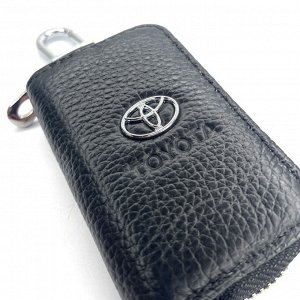 Ключница чехол брелок для автомобильных ключей TOYOTA натуральная кожа