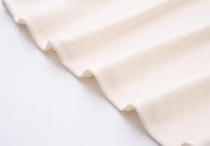 Водолазка трикотажная эластичная, однотонная, белый