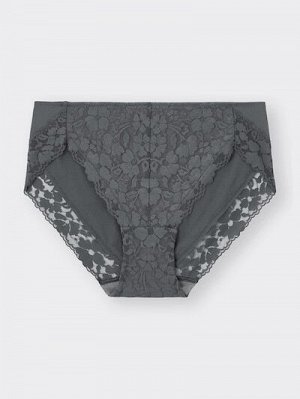 GU - кружевные трусики - 08 DARK GRAY