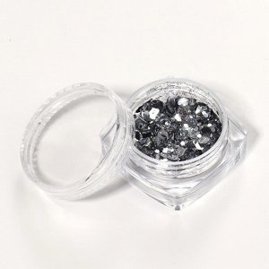 Блёстки для декора, разноразмерные, цвет серебристый