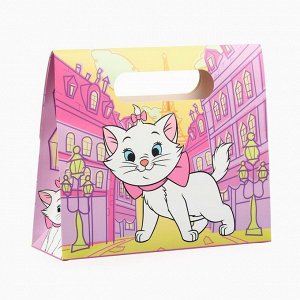 Пакет подарочный-коробка, Коты аристократы, 24х20х7 см