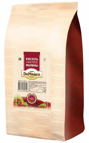 Кисель сухой растворимый со вкусом и ароматом малины, DeMarco, 1 кг