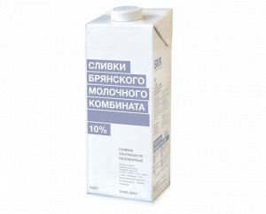 Сливки БМК 10% 1000мл (1/12) ультрапастеризованные