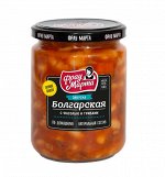 Консервация овощная Фрау Марта Закуска Болгарская 430г ст/б (1/12) с фасолью и грибами