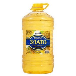 Масло подсолнечное Злато 5л (1/4)