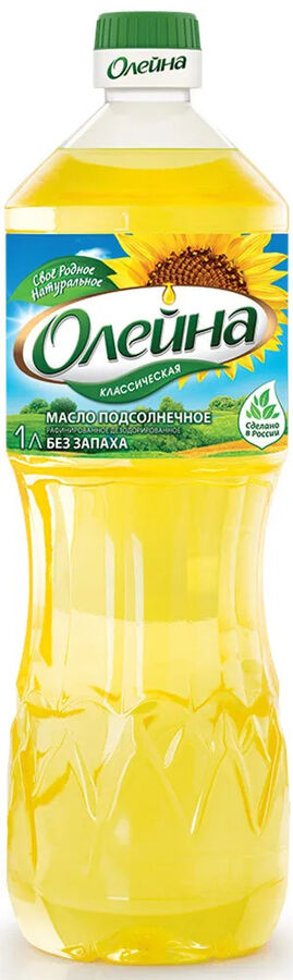 Масло подсолнечное Олейна 1л (1/15) раф