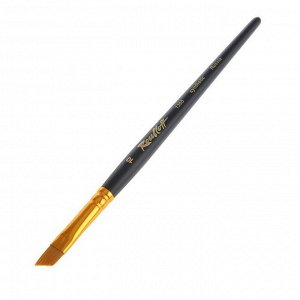 Кисть художественная Roubloff 1365, синтетика, наклонная, № 10, короткая ручка, матовая