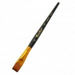 Кисть художественная Roubloff 1S25, синтетика, имитация колонка, плоская, № 16, короткая ручка