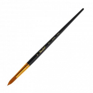 Кисть Синтетика Круглая Roubloff 1317 №10 длинная ручка ЖС1-10,07Ж ручка матовая, укороченная вставка