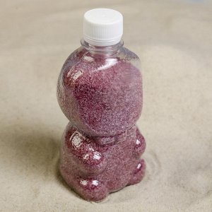 Песок цветной в бутылках "Малиновый" 500 гр МИКС