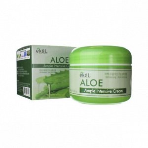 Ekel Ампульный крем для лица с экстрактом алоэ. Ю. Корея, 100г. Ample Intensive Cream Aloe